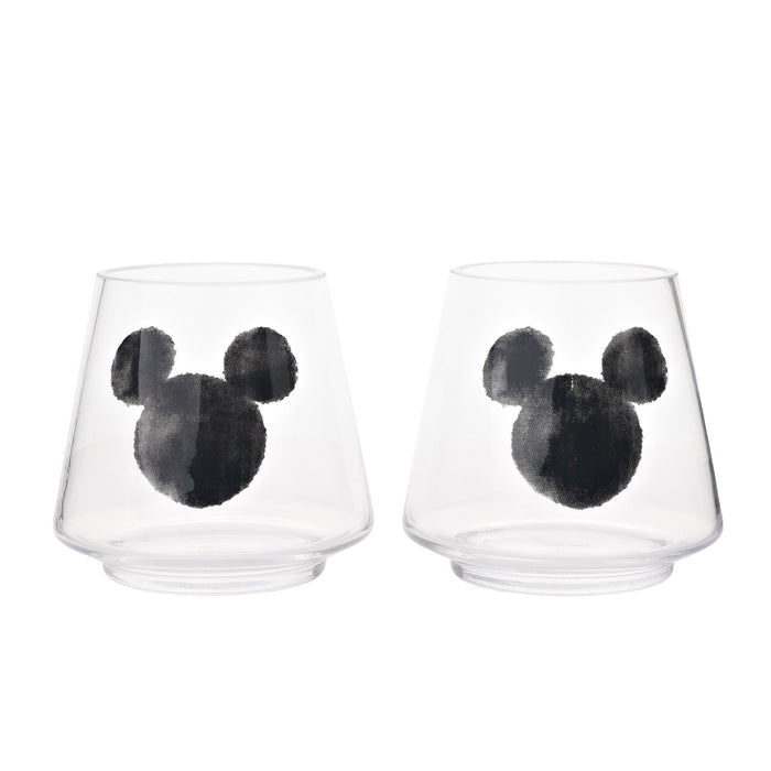 Disney Mickey Shapes Set of 2 Glass Candle Holders