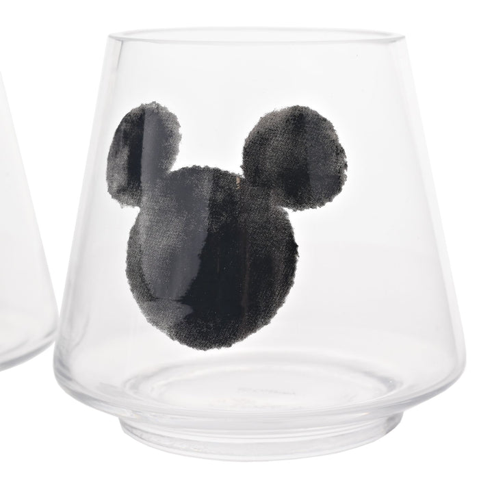 Disney Mickey Shapes Set of 2 Glass Candle Holders