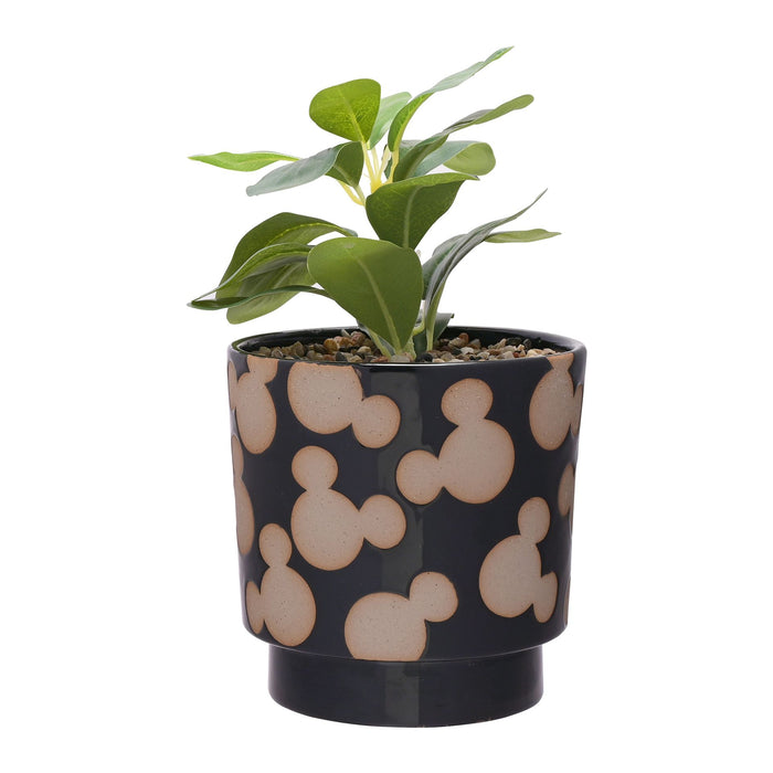 Disney Mickey Shapes Black Planter