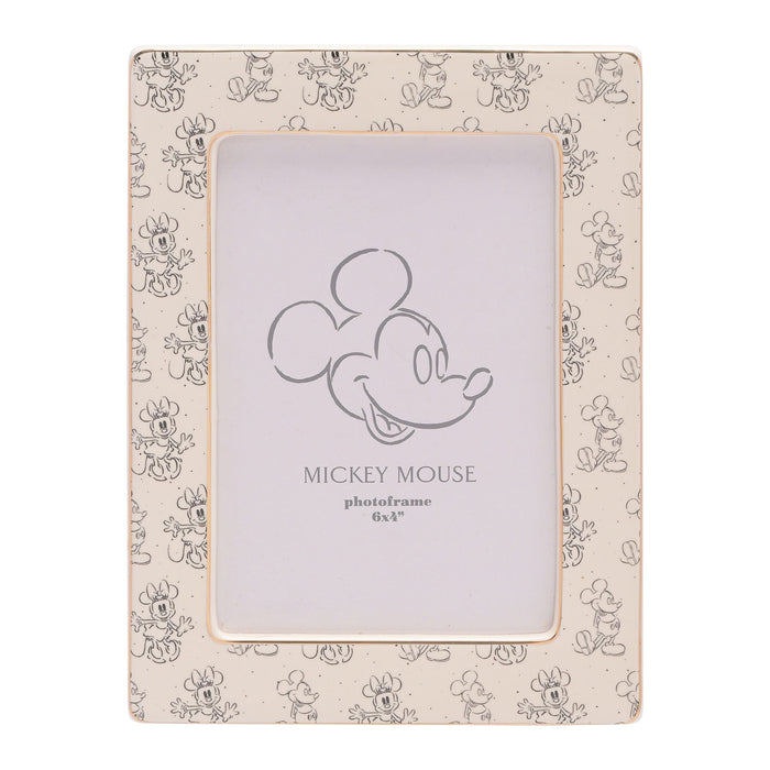 Disney Mickey & Minnie Ceramic Frame 4" x 6"