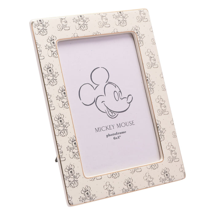 Disney Mickey & Minnie Ceramic Frame 4" x 6"