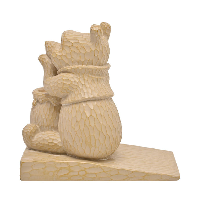 Disney Winnie The Pooh Wood Effect Resin Door Stop