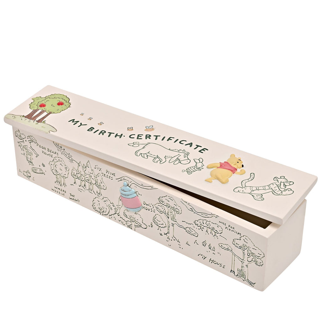 Winnie Pooh & Friends Birth Certificate Tube