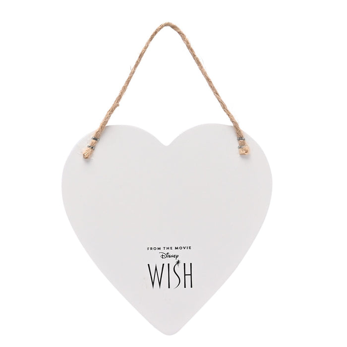 Disney Wish Hanging Heart Plaque 'There Is Always Hope'