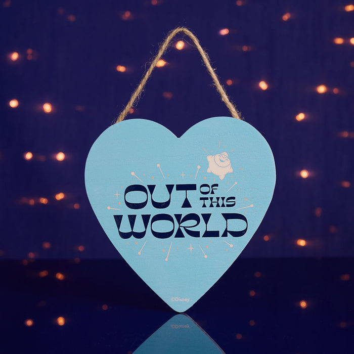 Disney Wish Hanging Heart Plaque 'Out Of This World''