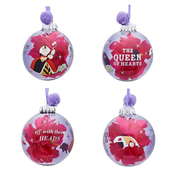 Disney Set of 7 Baubles - Alice In Wonderland