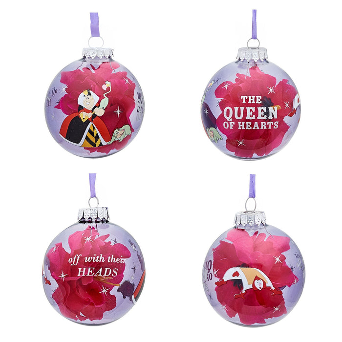 Disney Set of 7 Baubles - Alice In Wonderland