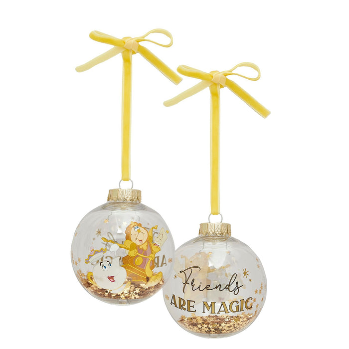 Disney Set of 7 Baubles - Beauty & The Beast