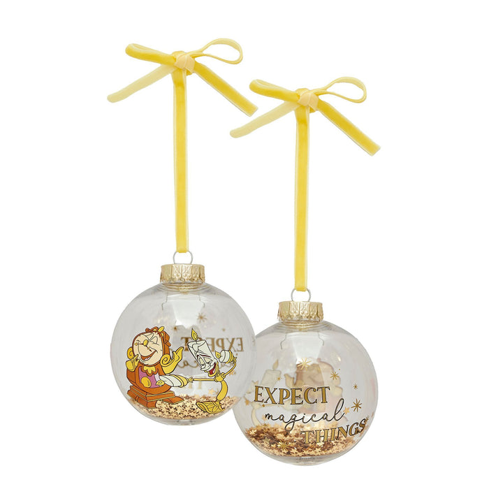 Disney Set of 7 Baubles - Beauty & The Beast