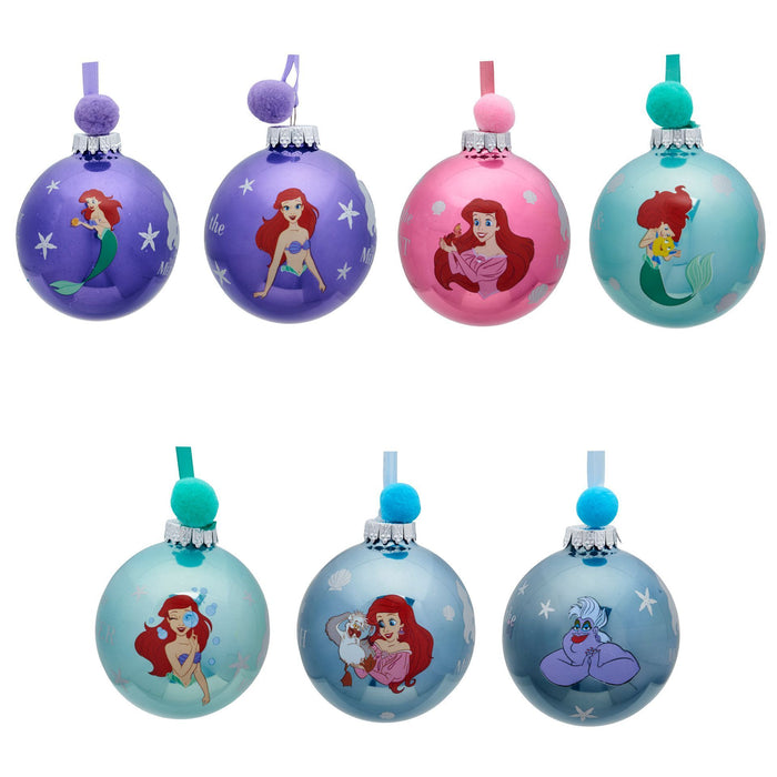 Disney Set of 7 Baubles - The Little Mermaid