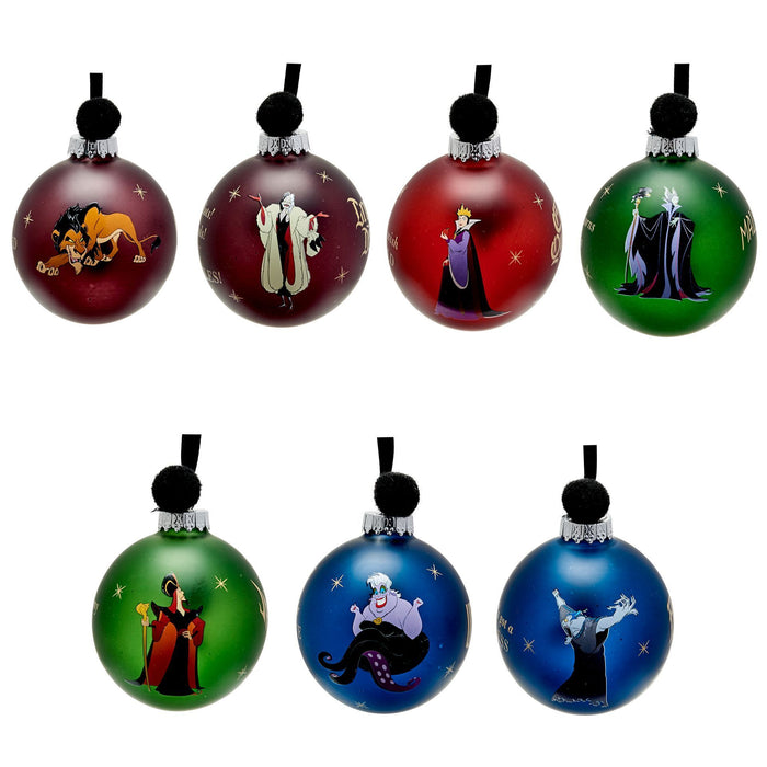 Disney Set of 7 Baubles - Villains