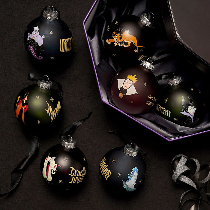 Disney Set of 7 Baubles - Villains