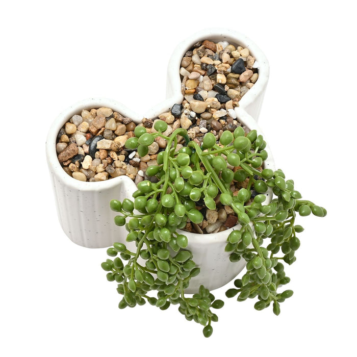 Disney Mickey Shapes Planter with Faux Plant