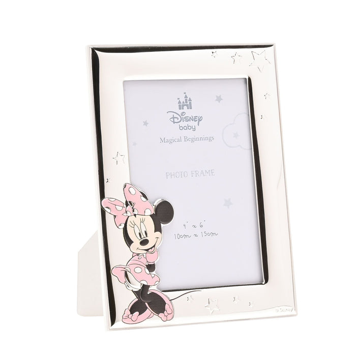 Disney Silver Minnie Photo Frame 4" x 6" - Made In Italy