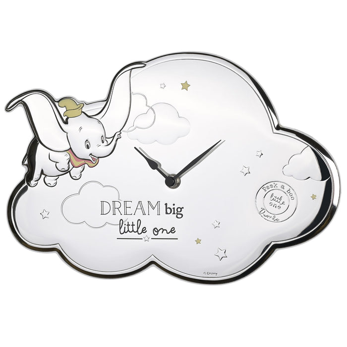 Disney Silver Dumbo Wall Clock - Made In Italy