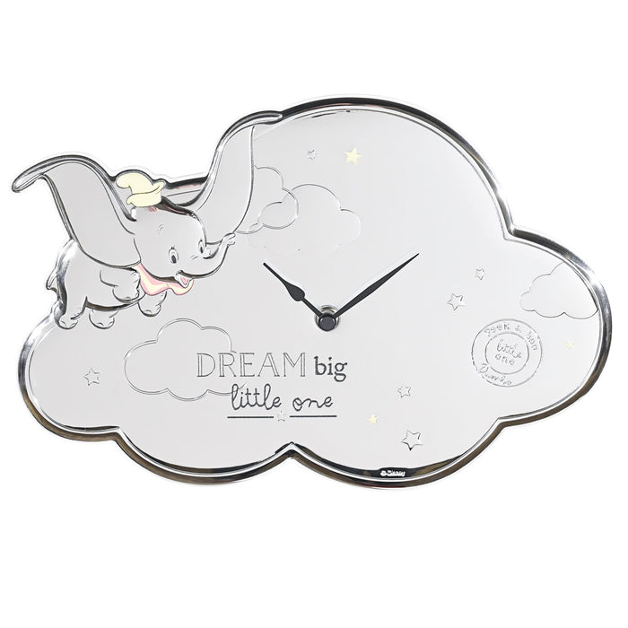 Disney Silver Dumbo Wall Clock - Made In Italy