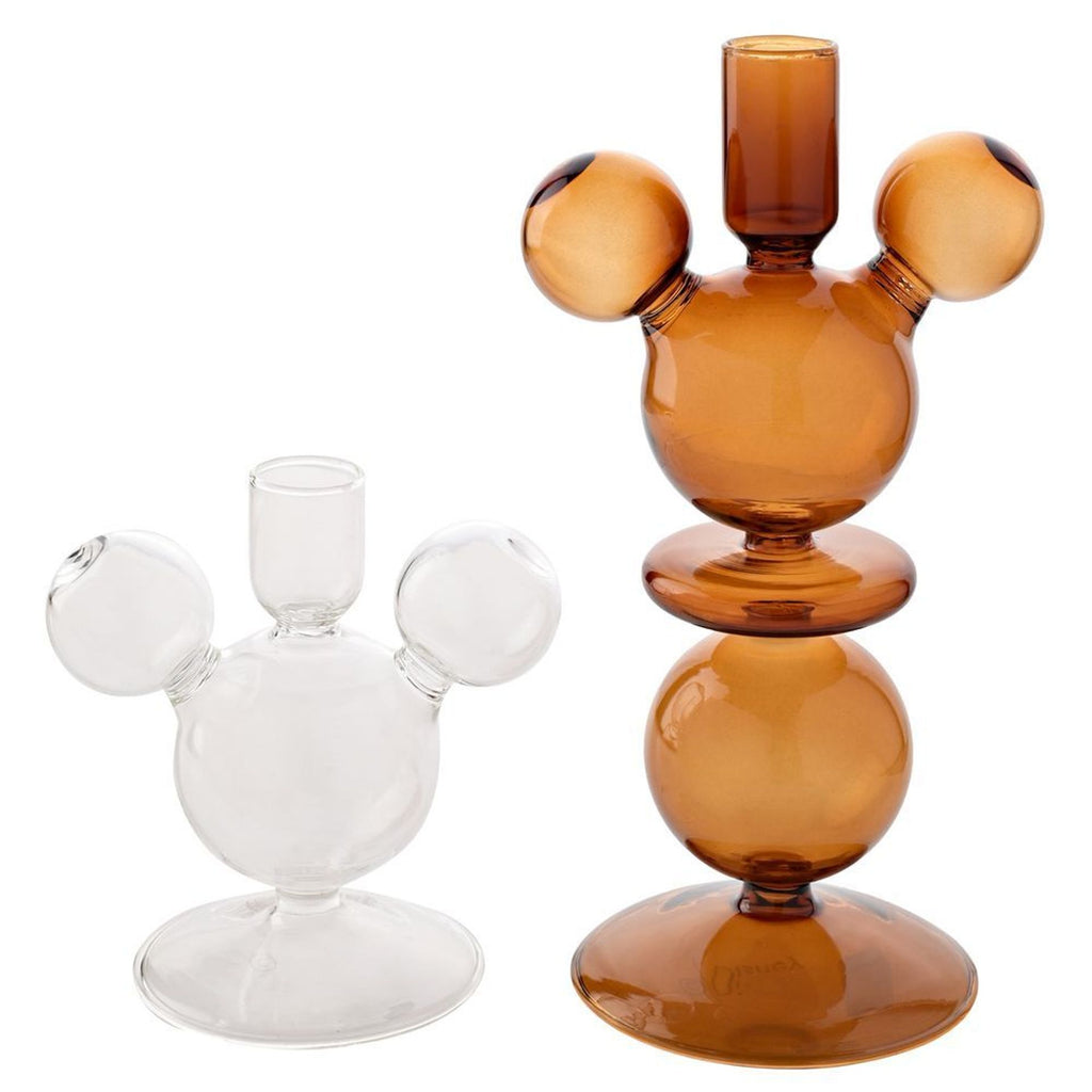 Disney Mickey Shaped Taper Candle Holders Set of 2