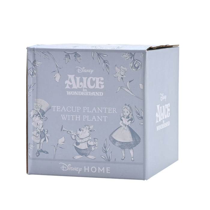 Disney Alice in Wonderland Teacup Planter with Faux Plant