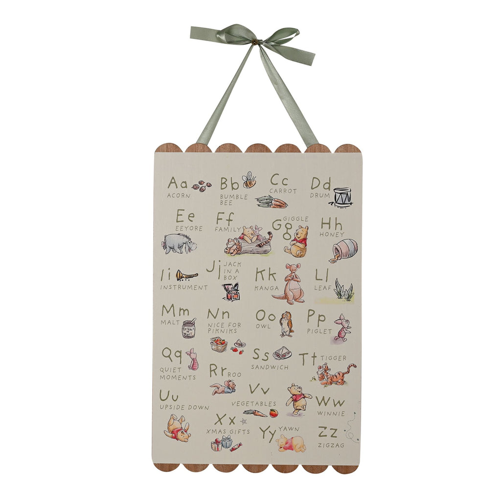 Winnie Pooh Alphabet Plaque