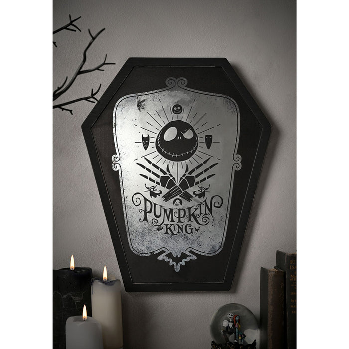 Disney Nightmare Before Christmas Mirrored Plaque - Pumpkin King