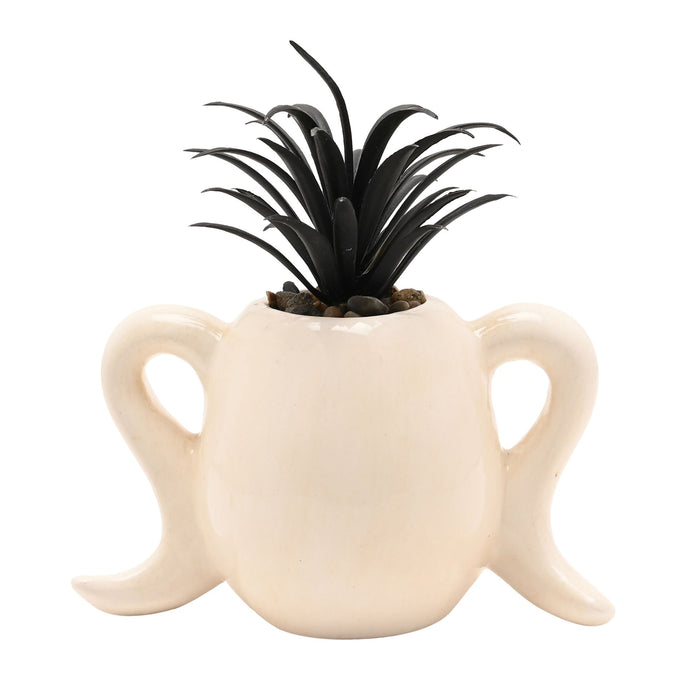 Disney Nightmare Before Christmas Planter with Faux Plant - Zero