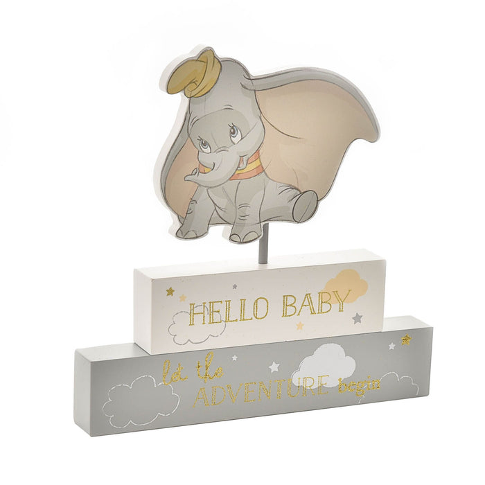 Disney Magical Beginnings Mantel Block - 'Hello Baby'