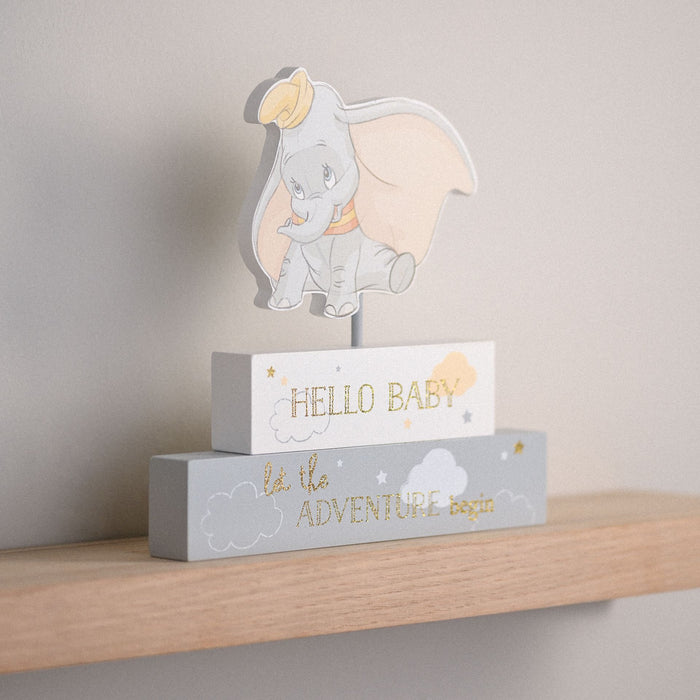 Disney Magical Beginnings Mantel Block - 'Hello Baby'