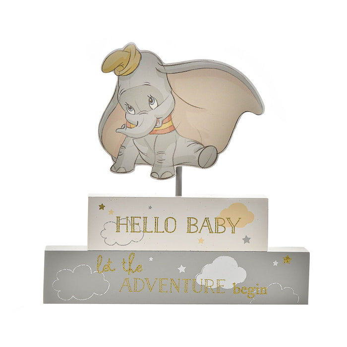 Disney Magical Beginnings Mantel Block - 'Hello Baby'