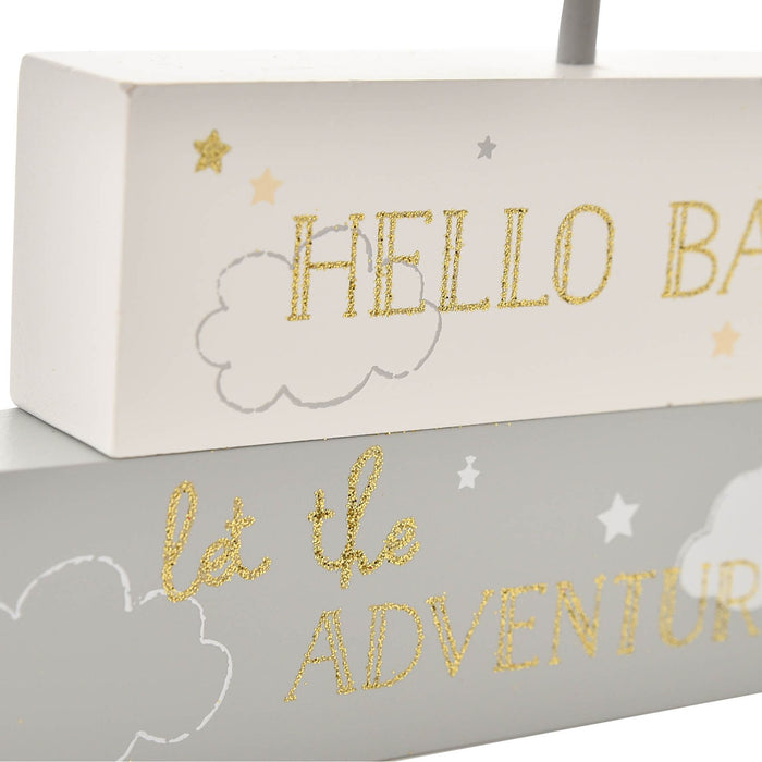 Disney Magical Beginnings Mantel Block - 'Hello Baby'