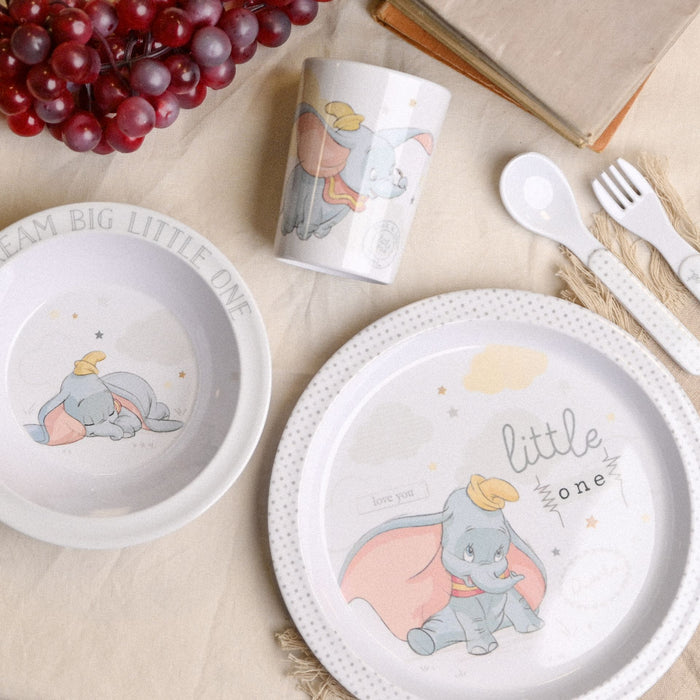 Magical Beginnings 5 Piece Melamine Crockery Set - Dumbo