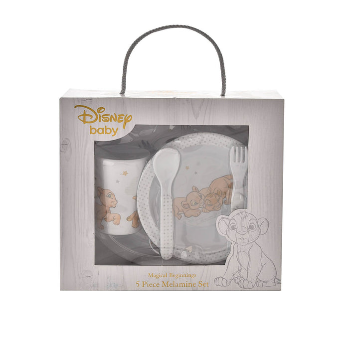 Magical Beginnings 5 Piece Melamine Crockery Set - Simba