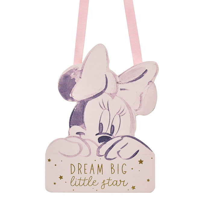 Disney Minnie Dream Big Little Star Plaque - Pink