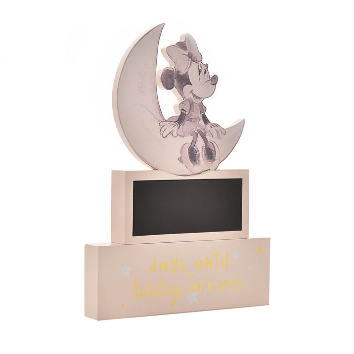 Disney Minnie Countdown to Baby's Arrival Mantel Plaque Pink
