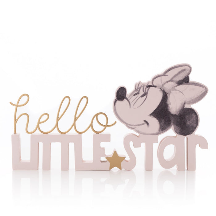 Disney Minnie Hello Little Star Mantel Plaque Pink