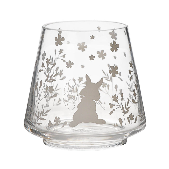 Disney Bambi and Thumper Set of 2 Glass Candle Holders