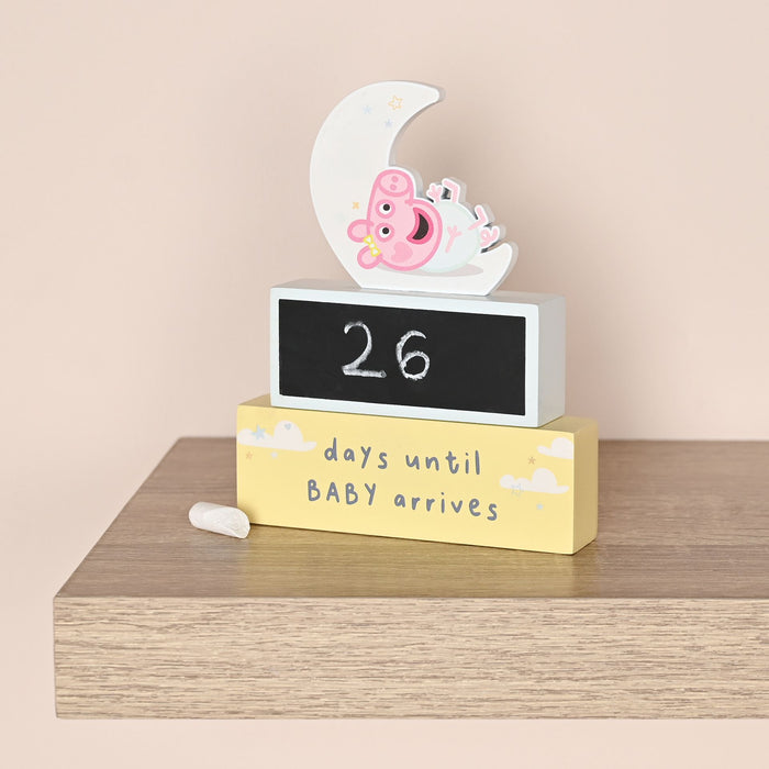 Peppa Pig New Baby Countdown Plaque