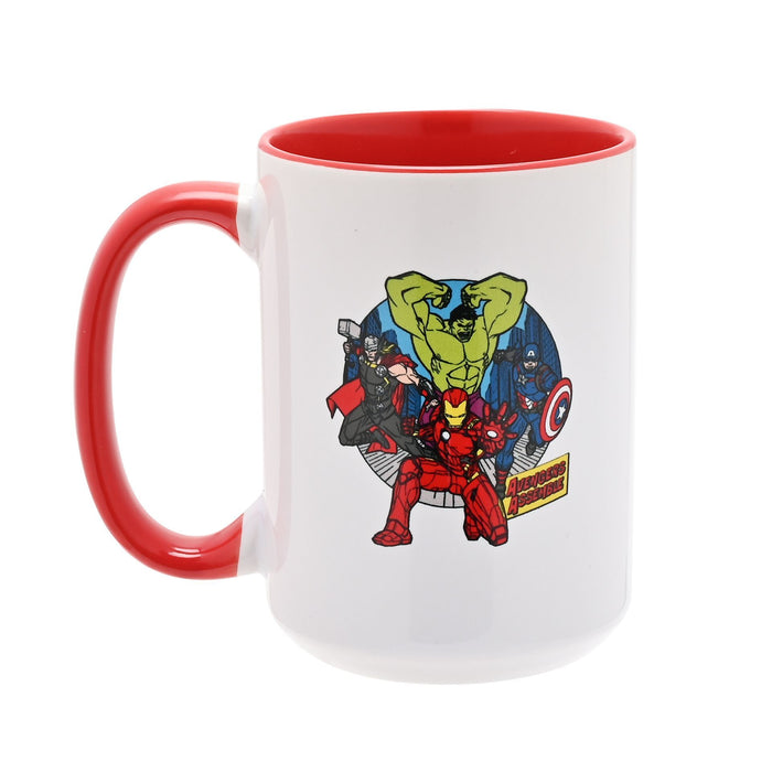 Marvel Avengers Mug Red Inside & Handle 15oz - Super Grandad