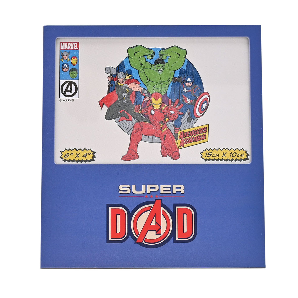 Avengers Aluminium Frame 6" x 4" Super Dad