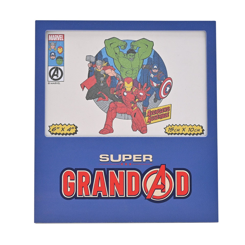 Avengers Aluminium Frame 6" x 4" Super Grandad