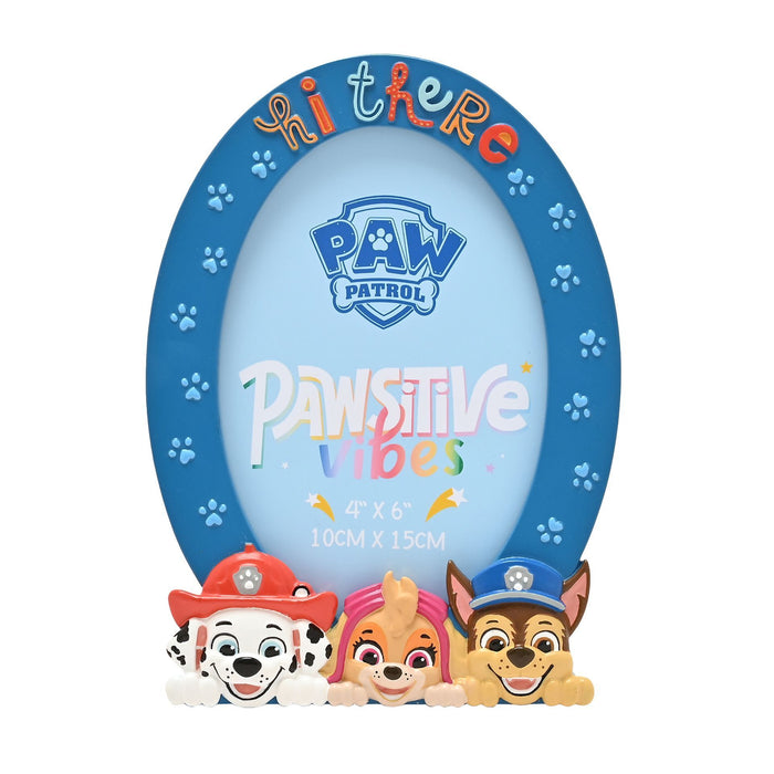 Paw Patrol Resin Oval Photo Frame "Hi There"