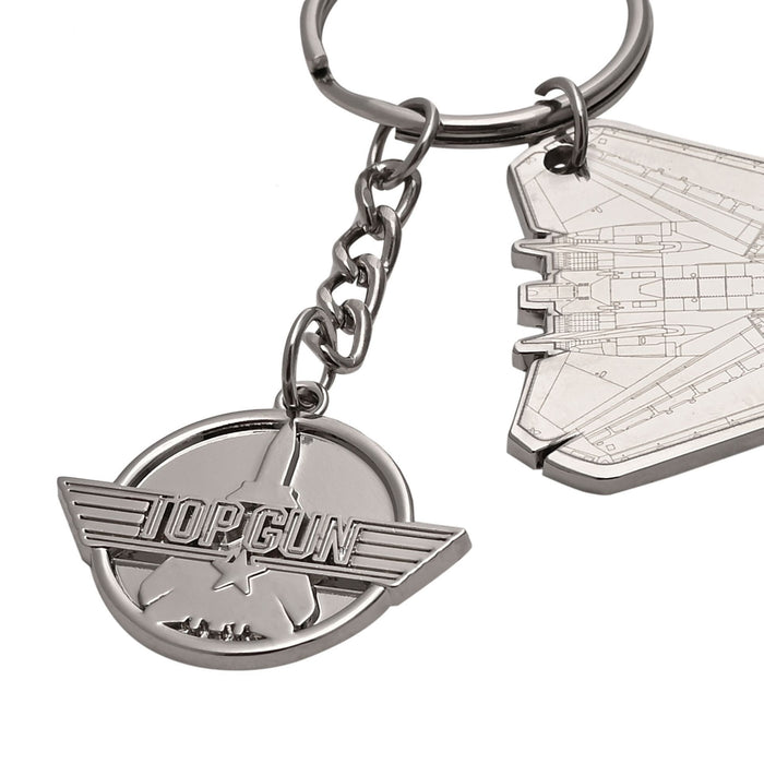 Top Gun Metal Fighter Jet Keyring