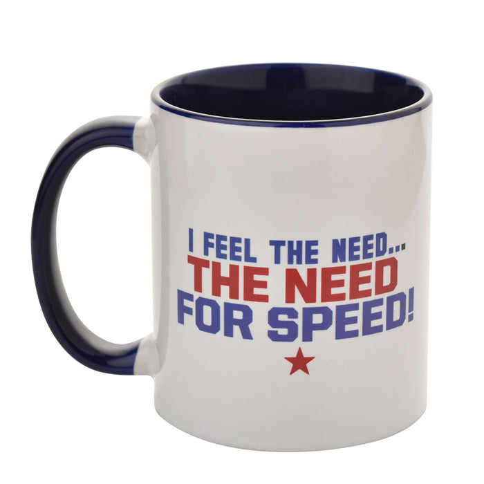 Top Gun Navy Blue Inside Mug 11oz 'Feel the Need for Speed'