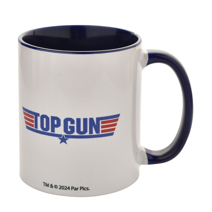 Top Gun Navy Blue Inside Mug 11oz 'No Points for Second Place'