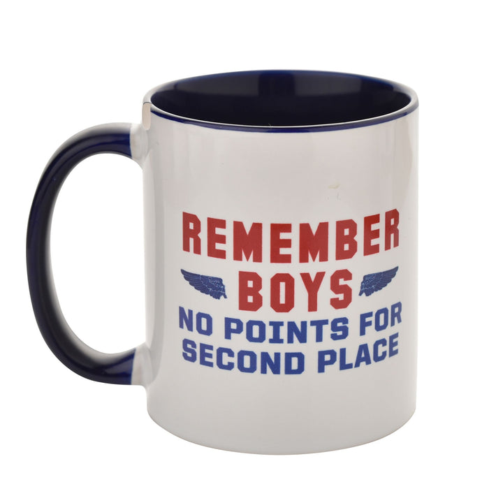 Top Gun Navy Blue Inside Mug 11oz 'No Points for Second Place'