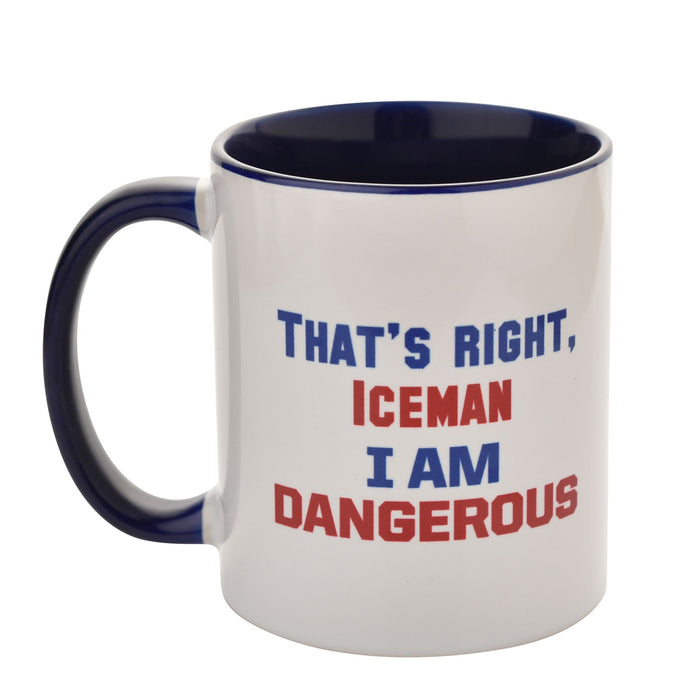 Top Gun Navy Blue Inside Mug 11oz 'That's Right Iceman I am Dangerous'