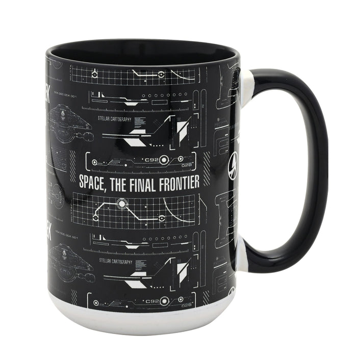 Star Trek Tech Black & White 15oz Mug