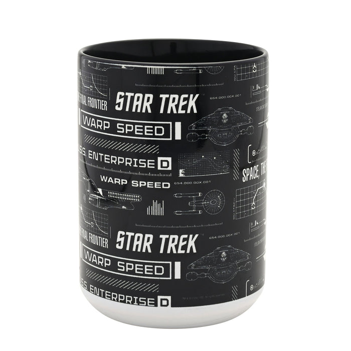 Star Trek Tech Black & White 15oz Mug