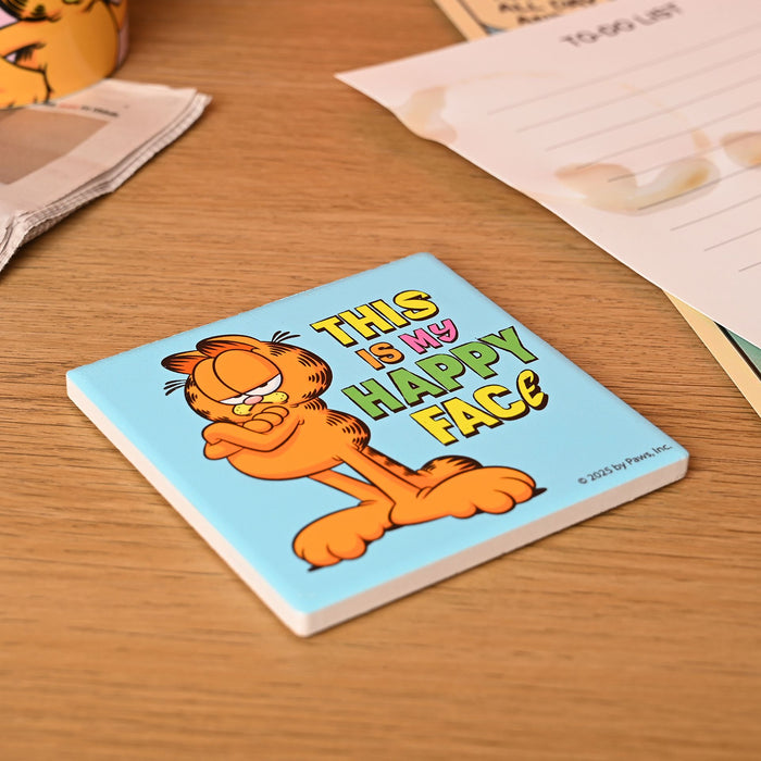 Fandomania Garfield 'This Is My Happy Face' Coaster