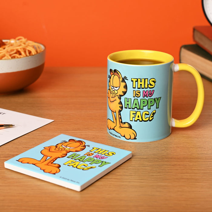 Fandomania Garfield 'This Is My Happy Face' Coaster