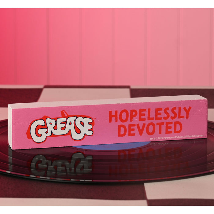 Fandomania Grease 'Hopelessly Devoted' Mantel Plaque